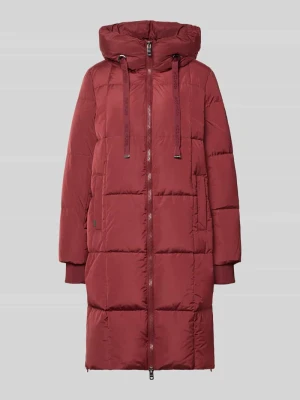 płaszcz o kroju regular fit w efekcie pikowania model 'Nova' MOS MOSH Bordowy