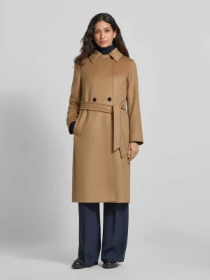 Płaszcz  o kroju regular fit z czystej żywej wełny model ‘BCOLLAG’ Max Mara Studio