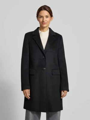 Płaszcz o kroju regular fit z dodatkiem wełny lana i kołnierzem z połami Jake*s Collection