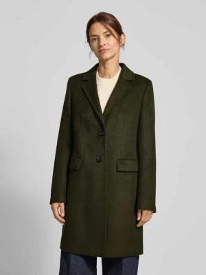Płaszcz o kroju regular fit z dodatkiem wełny lana i kołnierzem z połami Jake*s Collection
