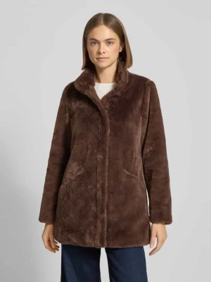 Płaszcz o kroju regular fit z imitacji futra model ‘VIDA’ Only