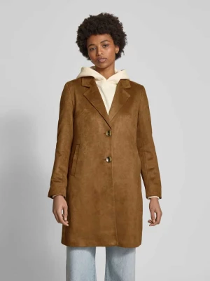 Płaszcz o kroju regular fit z imitacji zamszu model ‘DIANE’ Only