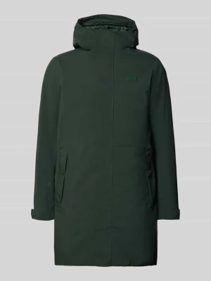 płaszcz o kroju regular fit z kapturem model 'Brussel' Helly Hansen Oliwkowy