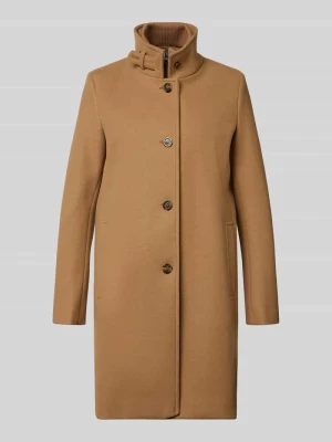 płaszcz o kroju regular fit z mieszanki materiałów z dodatkiem wełny CINQUE Camel