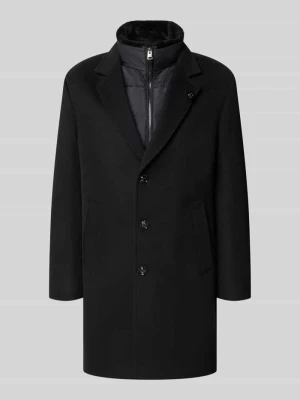 płaszcz o kroju regular fit z mieszanki wełny model 'Morris' JOOP! Czarny