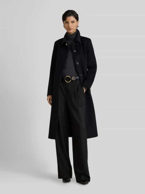 płaszcz o kroju regular fit z mieszanki wełny z domieszką kaszmiru Lauren Ralph Lauren Czarny