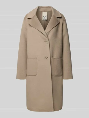 Płaszcz o kroju regular fit z mieszanki wełny z kołnierzem z połami Fuchs Schmitt