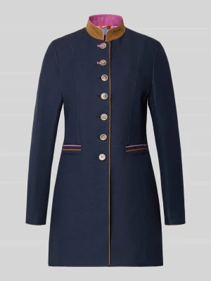 Płaszcz o kroju regular fit z mieszanki wiskozy ze stójką WHITE LABEL