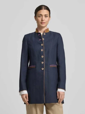 Płaszcz o kroju regular fit z mieszanki wiskozy ze stójką WHITE LABEL