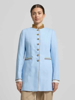 Płaszcz o kroju regular fit z mieszanki wiskozy ze stójką WHITE LABEL