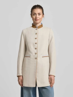 Płaszcz o kroju regular fit z mieszanki wiskozy ze stójką WHITE LABEL