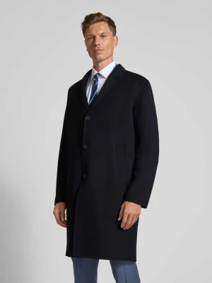 Płaszcz o kroju regular fit z mieszanki żywej wełny – Marc O'Polo × DFB Travel Collection
