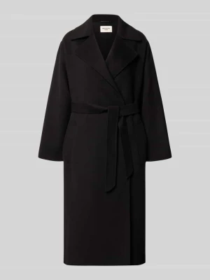 płaszcz o kroju regular fit z mieszanki żywej wełny model 'OPEROSO' Weekend Max Mara Czarny