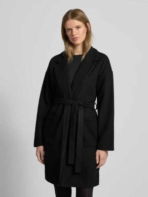 Płaszcz o kroju regular fit z paskiem w talii model ‘JOLENE’ Pieces