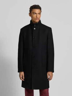 Płaszcz o kroju regular fit ze stójką Christian Berg Men
