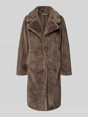 Płaszcz o kroju regular fit ze sztucznego futra model ‘Emmela’ Vila