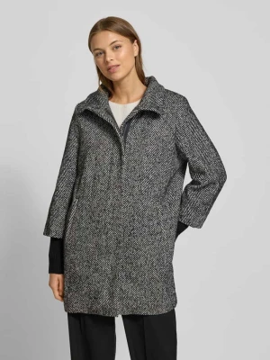 Płaszcz o kroju relaxed fit z dodatkiem wełny Christian Berg Woman Selection