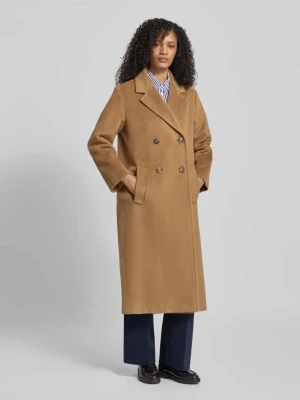 Płaszcz o kroju relaxed fit z mieszanki wełny i wełny z alpaki model ‘ZUFOLO’ Weekend Max Mara