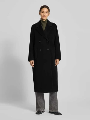 Płaszcz o kroju relaxed fit z mieszanki wełny i wełny z alpaki model ‘ZUFOLO’ Weekend Max Mara