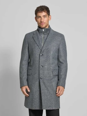 Płaszcz o kroju slim fit z dodatkiem wełny model ‘H-HYDE-J-BIB-PAD-254’ Boss