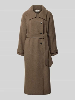 Płaszcz o kroju straight fit z dodatkiem wełny Gina Tricot