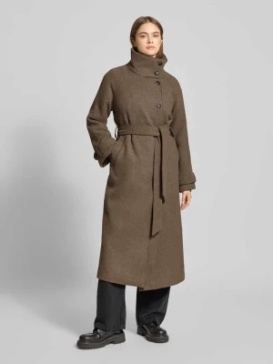 Płaszcz o kroju straight fit z dodatkiem wełny Gina Tricot
