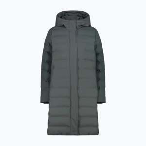 Płaszcz ocieplany damski CMP 35K3676 Coat Fix Hood jungle Szary