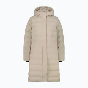 Płaszcz ocieplany damski CMP 35K3676 Coat Fix Hood kaki Zielony