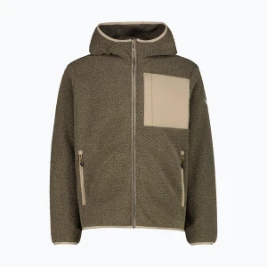Bluza polarowa męska CMP 36P3087 teak mel Zielony