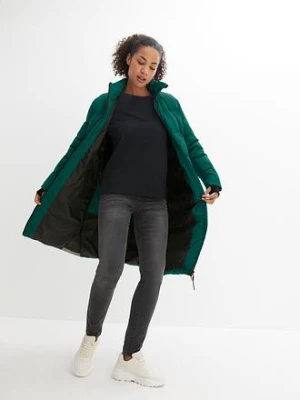 Płaszcz damski z puchem z recyklingu bonprix