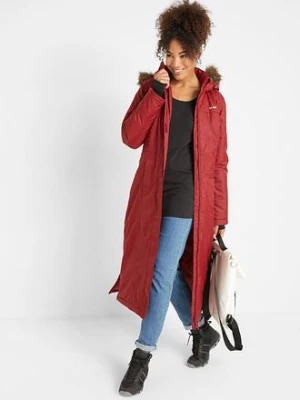 Płaszcz outdoorowy ze sztucznym futerkiem, nieprzemakalny bonprix