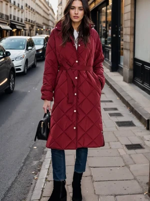 Płaszcz pikowany Cherry Charm XS