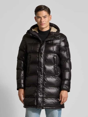 Płaszcz pikowany o kroju regular fit z aplikacją z logo model ‘Aldrich’ Blauer Usa