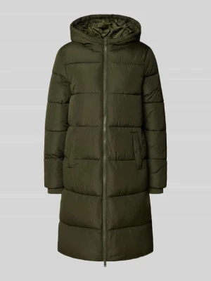 Płaszcz pikowany o kroju regular fit z dodatkowymi mankietami model ‘BEE’ Pieces