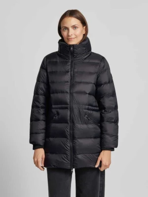 Płaszcz pikowany o kroju regular fit z dwustronnym zamkiem błyskawicznym Tommy Hilfiger Czarny
