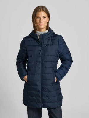 Płaszcz pikowany o kroju regular fit z kapturem Tom Tailor Denim