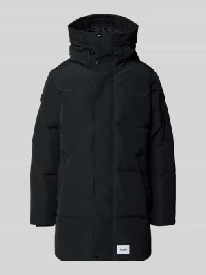 Płaszcz pikowany o kroju regular fit z naszywką z logo model ‘Zeno’ khujo