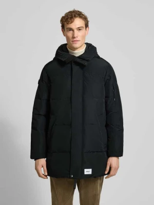 Płaszcz pikowany o kroju regular fit z naszywką z logo model ‘Zeno’ khujo