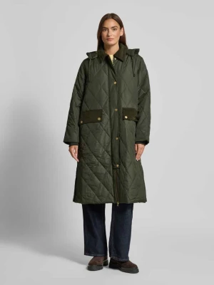 Płaszcz pikowany o kroju regular fit z odpinanym kapturem model ‘MEREDITH’ Barbour