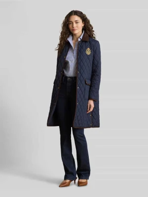 Płaszcz pikowany o kroju regular fit z wyhaftowanym logo Lauren Ralph Lauren