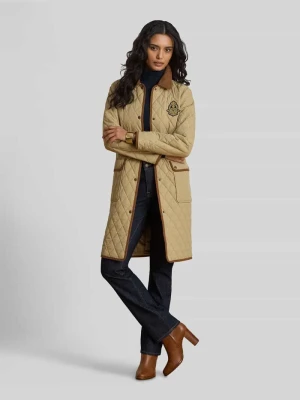 Płaszcz pikowany o kroju regular fit z wyhaftowanym logo Lauren Ralph Lauren