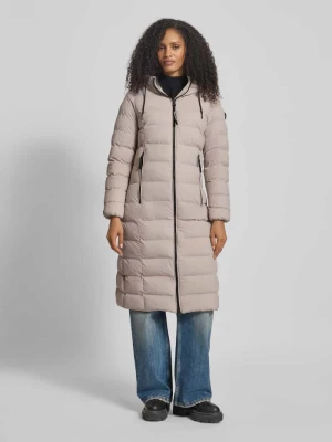 Płaszcz pikowany o kroju regular fit z zamkiem błyskawicznym dwustronnym model ‘Gamp’ khujo