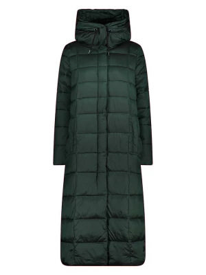 CMP Płaszcz pikowany w kolorze ciemnozielonym rozmiar: 42