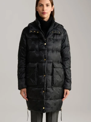 Płaszcz pikowany w kolorze czarnym ze wzorem Joop