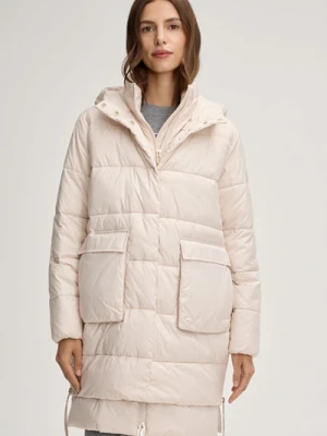 Płaszcz pikowany w kolorze kremowym Joop