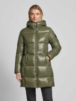 Płaszcz pikowany z dwustronnym zamkiem błyskawicznym model ‘INES’ SAVE THE DUCK
