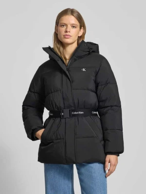 Płaszcz pikowany z kapturem Calvin Klein Jeans