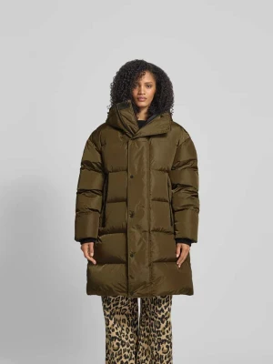 Płaszcz pikowany z kapturem Dsquared2 Khaki