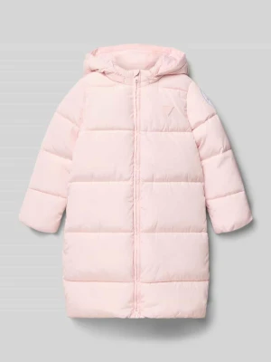 Płaszcz pikowany z kapturem Guess