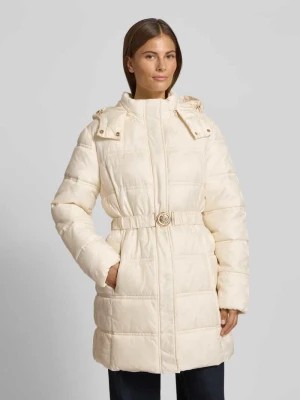 Płaszcz pikowany z kapturem Guess